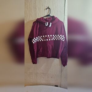 Women's Joe Boxer ; XL "BE YOU." RED/MAROON & White Hoodie Sweatshirt.